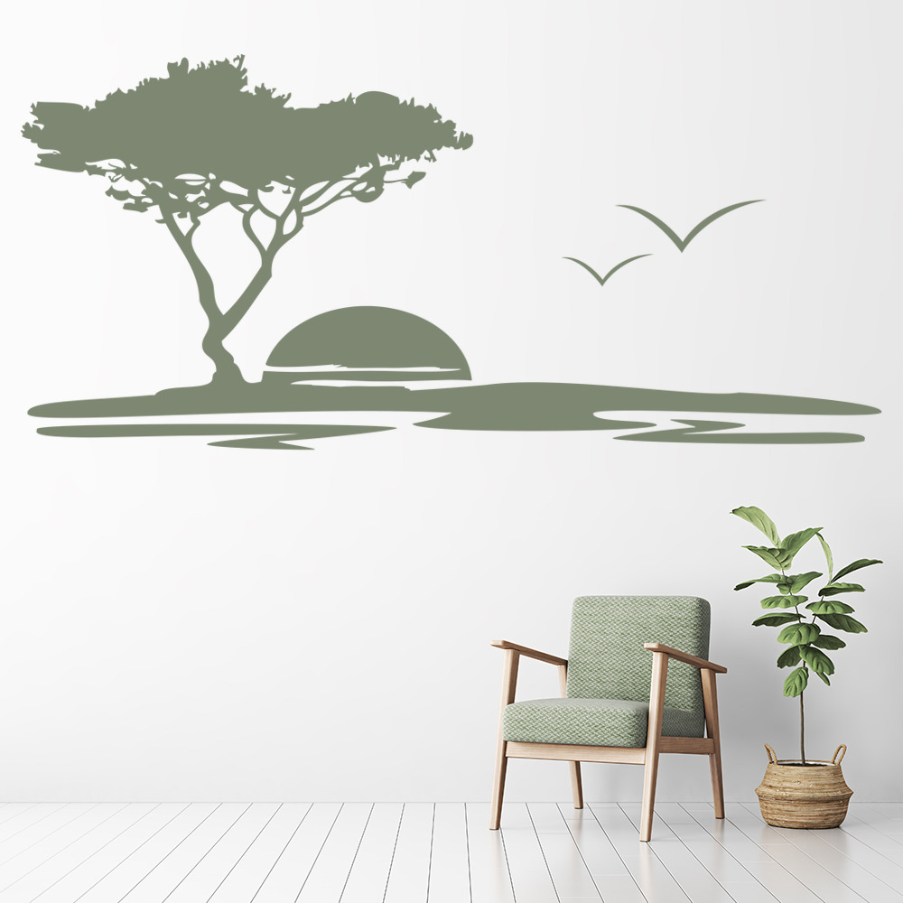 Safari Sunset Africa Wall Sticker