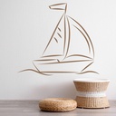 Sail Boat Sailing Ocean Wall Sticker