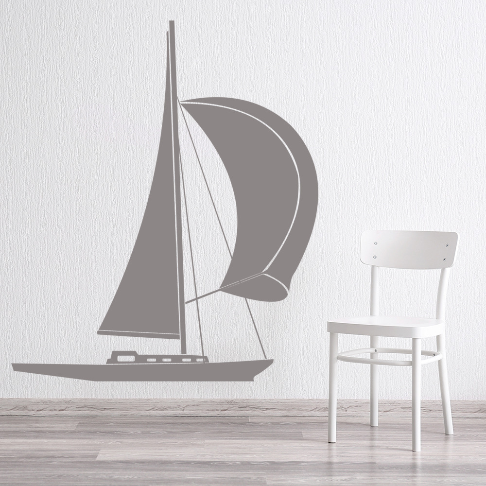 Sail Boat Ships Transport Wall Sticker