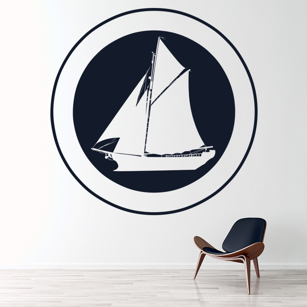 Sailboat Porthole Ships Transport Wall Sticker