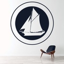 Sailboat Porthole Ships Transport Wall Sticker