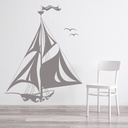Sailing Ship Boats Wall Sticker