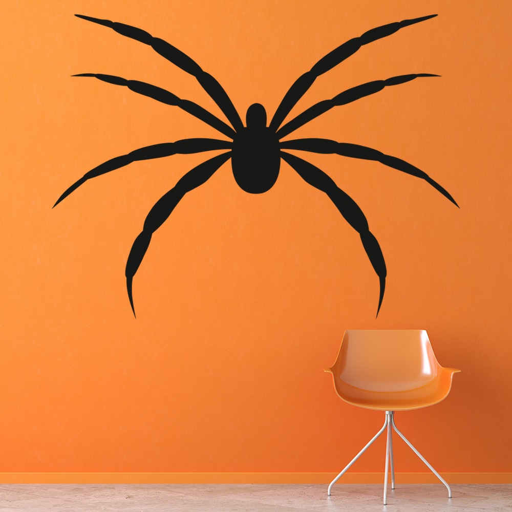 Scary Spider Halloween Wall Sticker - Mod9