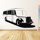 School Bus Vintage Transport Wall Sticker