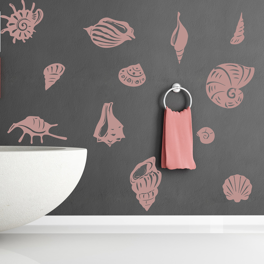 Sea Shell Nautical Wall Sticker Set