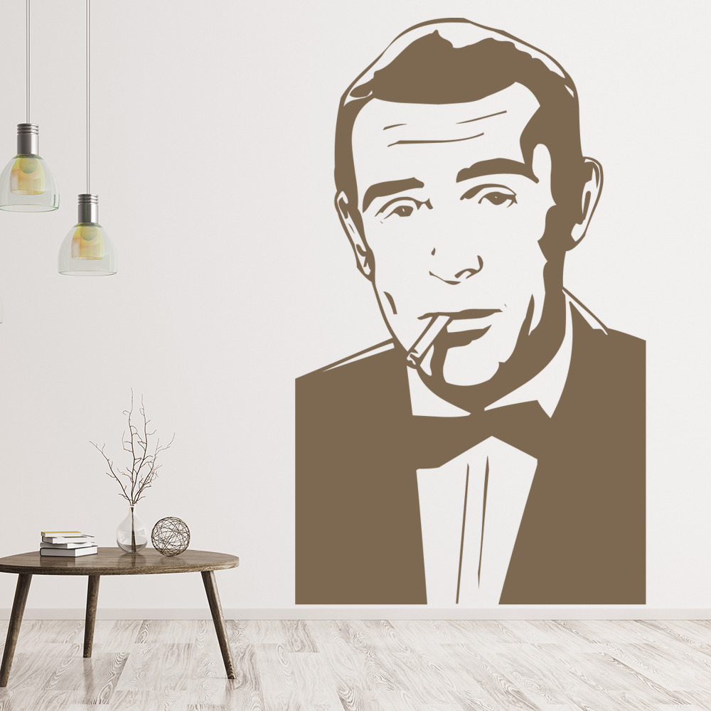 Sean Connery James Bond Actor Wall Sticker