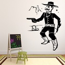 Sheriff Cowboy Wall Sticker Scene