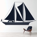 Ship Sailboat Transport Wall Sticker