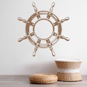 Ship Steering Wheel Sailboat Transport Wall Sticker
