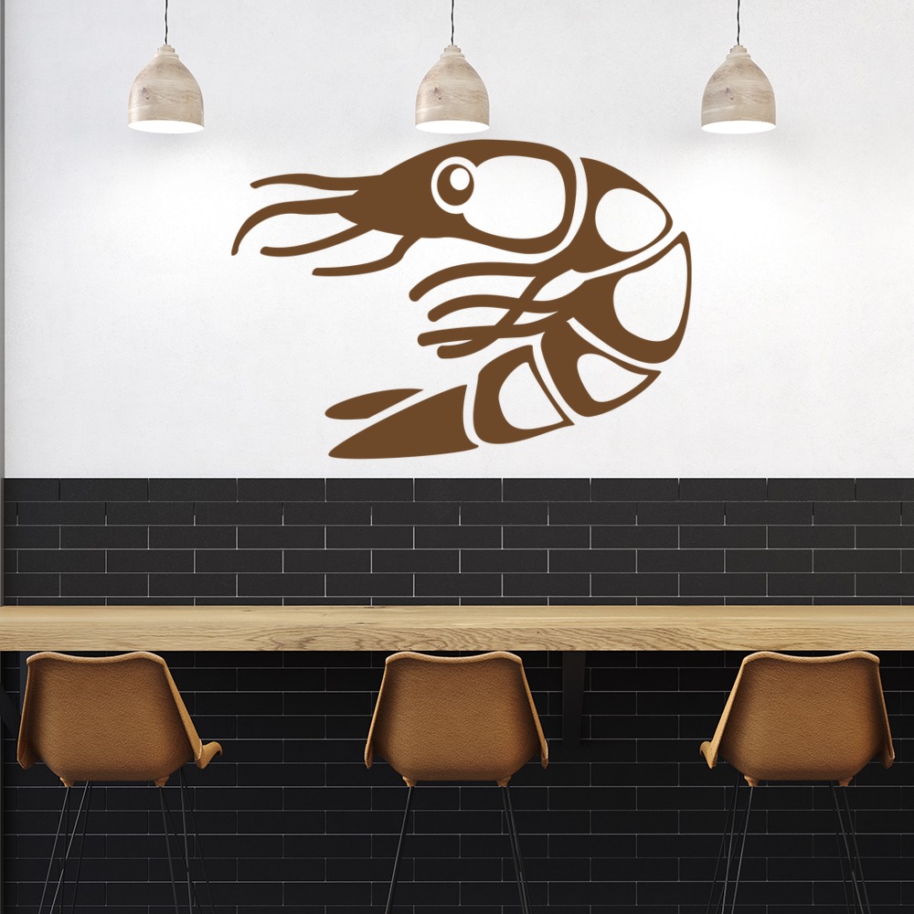 Shrimp Prawn Seafood Wall Sticker