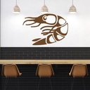 Shrimp Prawn Seafood Wall Sticker