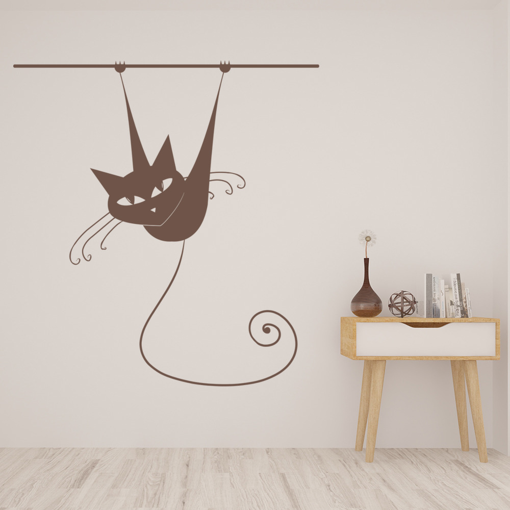 Siamese Cat Black Cat Wall Sticker