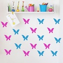 Simple Butterfly Butterflies Wall Sticker - Mod1