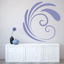 Simple Swirl Decorative Embellishment Wall Sticker