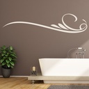 Simple Swirl Decorative Headboard Wall Sticker