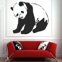 Sitting Panda Animals Bears Wall Sticker