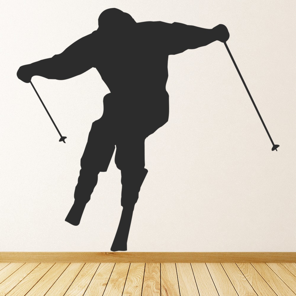 Ski Snow Jumper Extreme Sport Wall Sticker