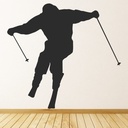 Ski Snow Jumper Extreme Sport Wall Sticker