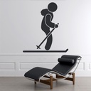 Skier Skiing Winter Sports Wall Sticker