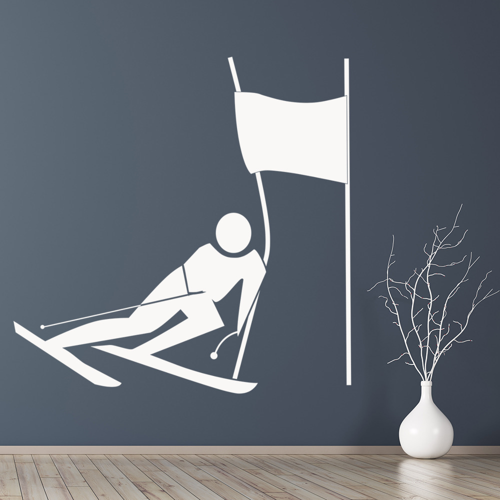 Skiing Winter Sports Wall Sticker - Mod4