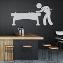 Snooker Pool Player Wall Sticker - Mod3