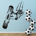 Snow Kiting Snowboarder Wall Sticker
