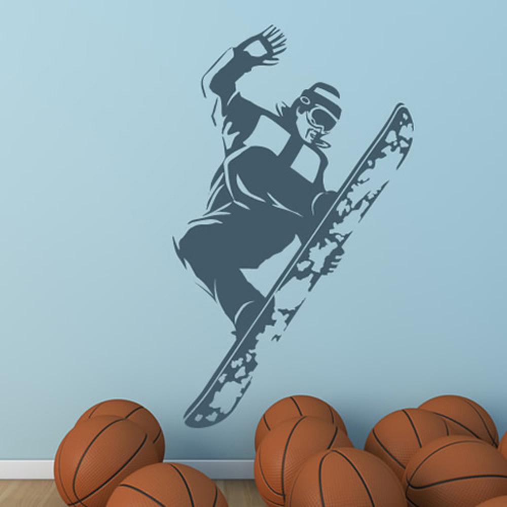 Snowboard Jump Extreme Sports Wall Sticker