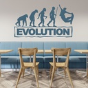 Snowboarding Evolution Extreme Sport Wall Sticker