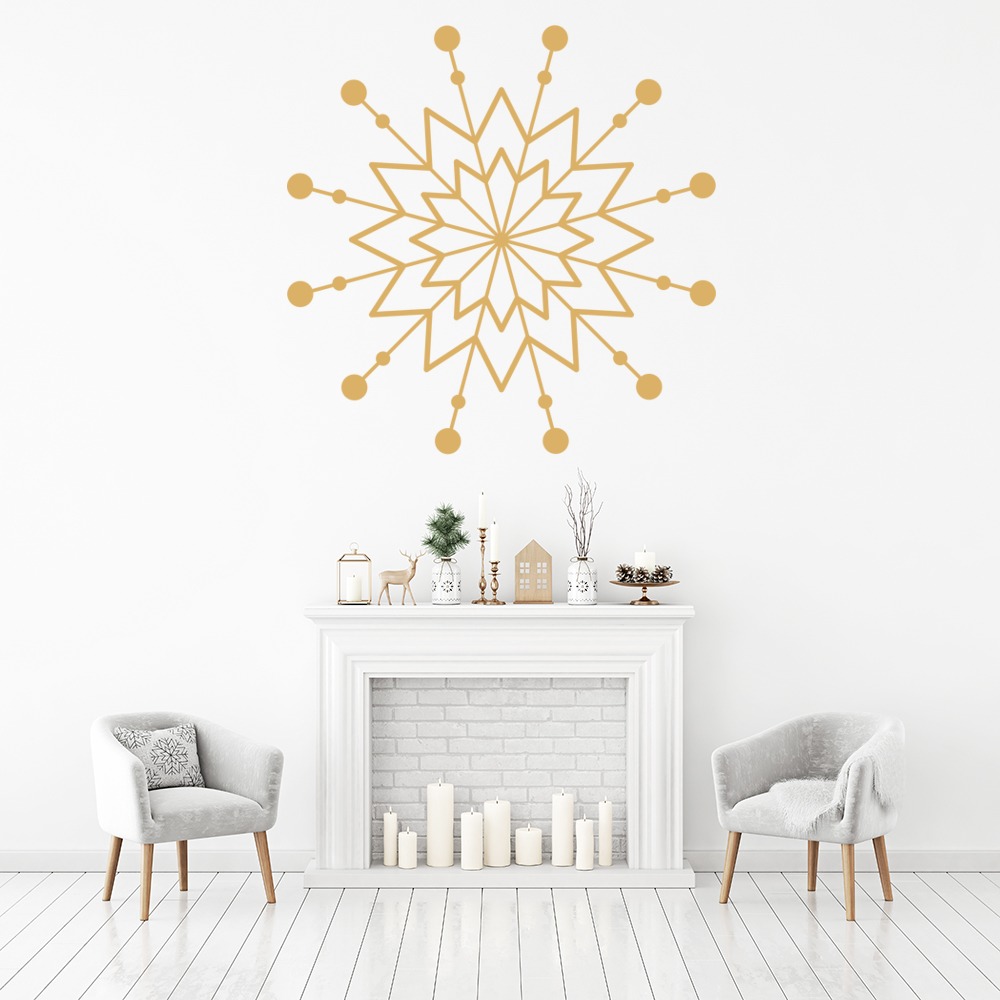 Snowflake Xmas Festive Christmas Wall Sticker