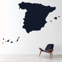 Spain Map Educational Wall Sticker