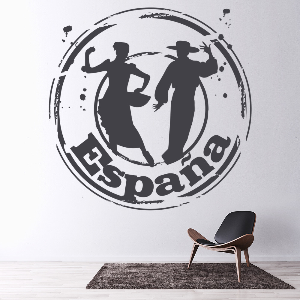 Spanish Espana Badge Flamenco Dance Wall Sticker