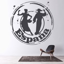 Spanish Espana Badge Flamenco Dance Wall Sticker