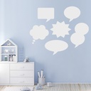 Speech Bubble Comic Book Wall Sticker Set