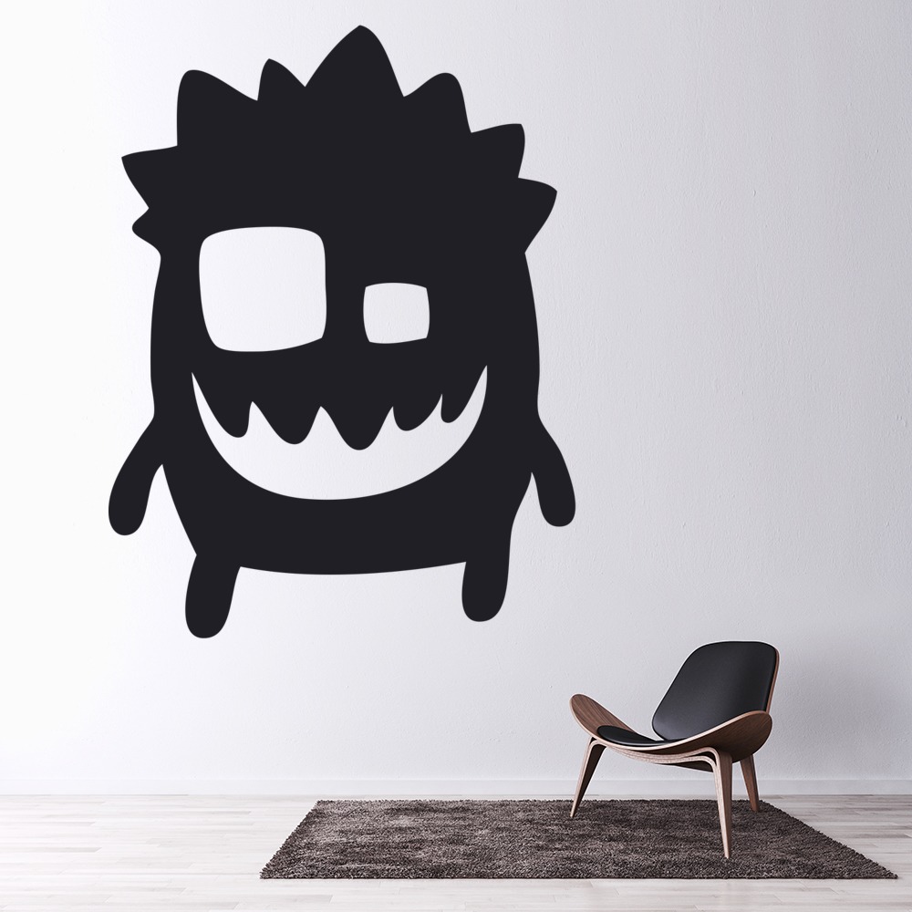 Spiky Monster Halloween Wall Sticker