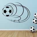 Spinning Football Ball Sports Wall Sticker