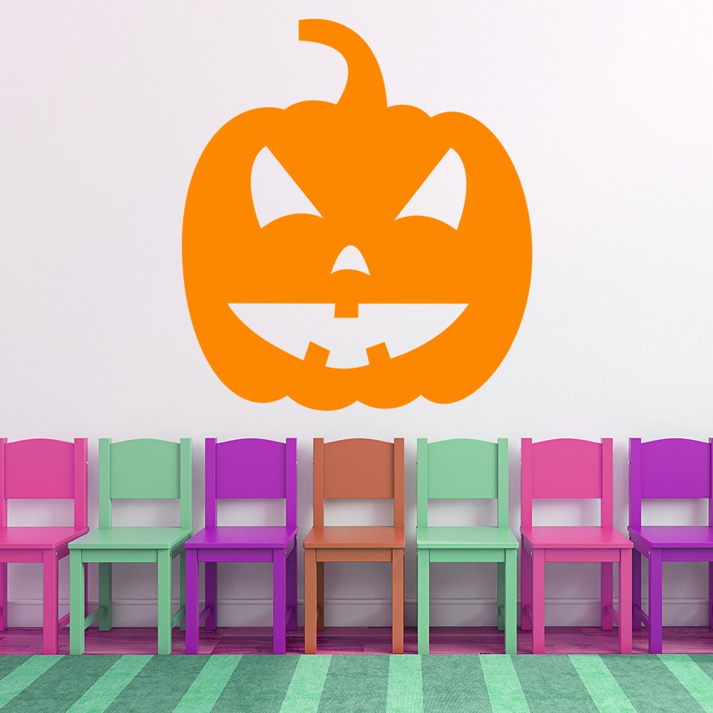 Spooky Pumpkin Halloween Wall Sticker