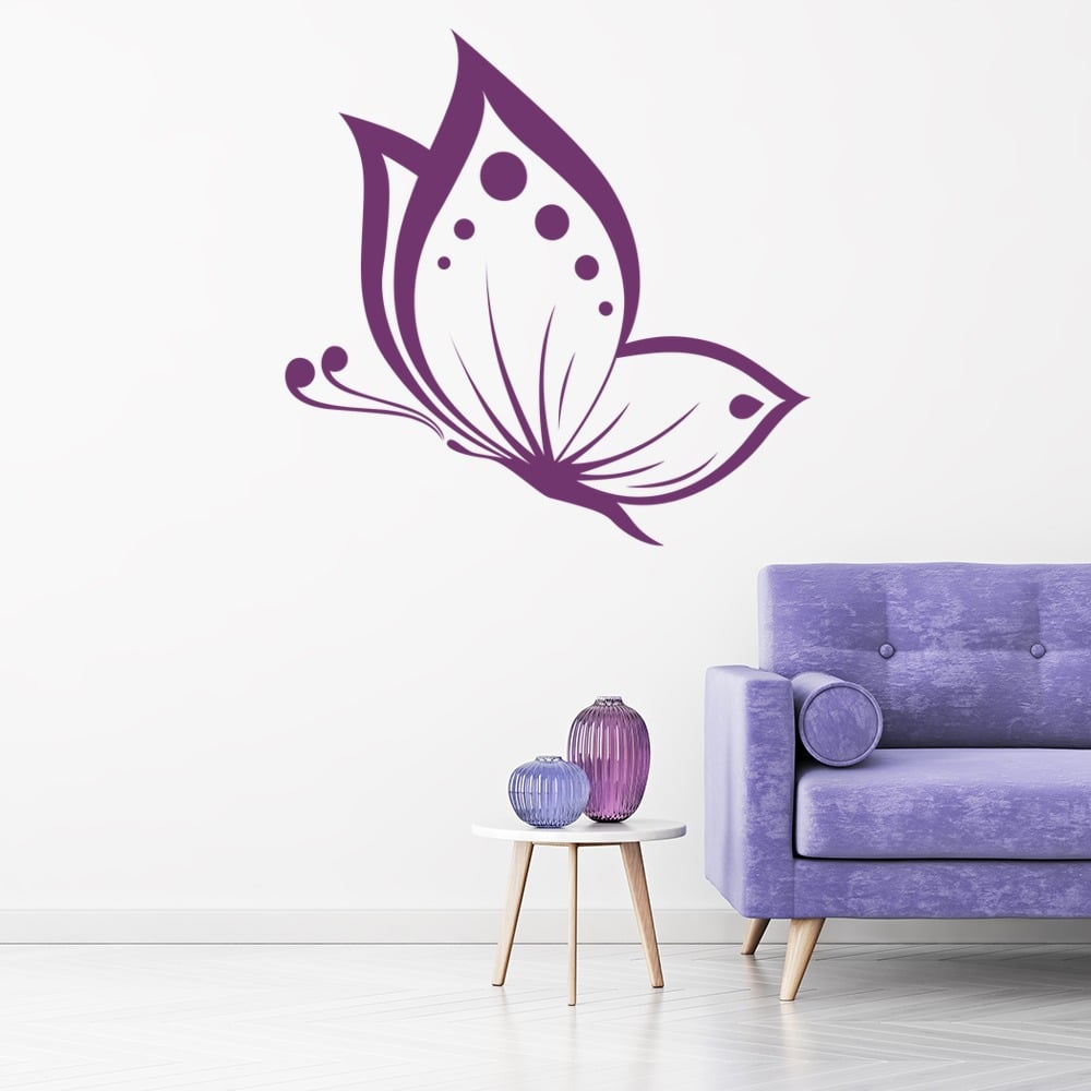 Spotted Butterfly Butterflies Wall Sticker