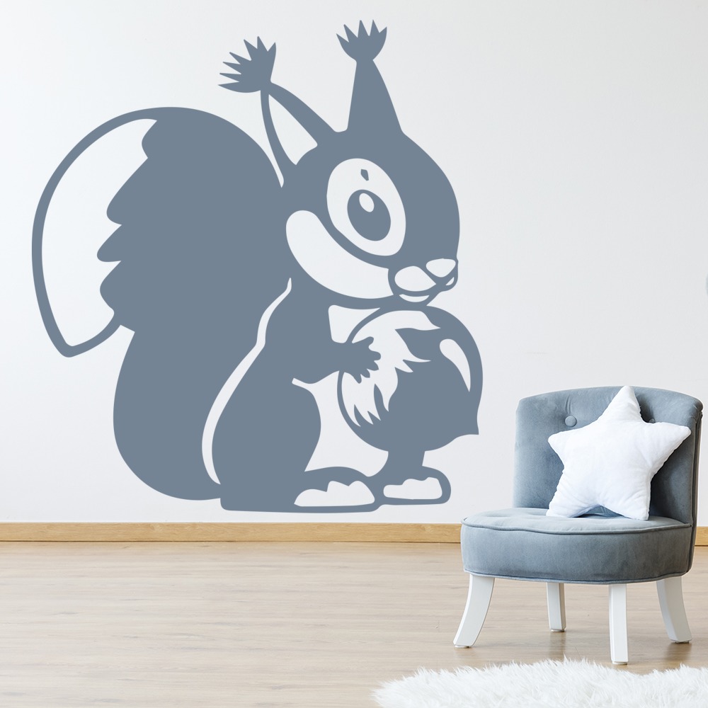 Squirrel Cute Animals Wall Sticker
