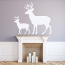 Stag Fawn Deer Woodland Animals Wall Sticker