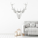 Stag Head Antlers Woodland Animals Wall Sticker