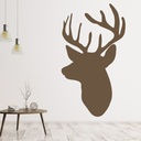 Stag Head Woodland Animals Wall Sticker - Mod8