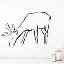 Stag Woodland Animals Wall Sticker - Mod2