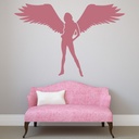 Standing Female Angel Wall Sticker