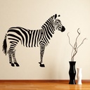 Standing Zebra Safari Animals Wall Sticker