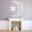 Star And Moon Nursery Wall Sticker