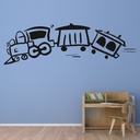 Steam Train Nursery Wall Sticker