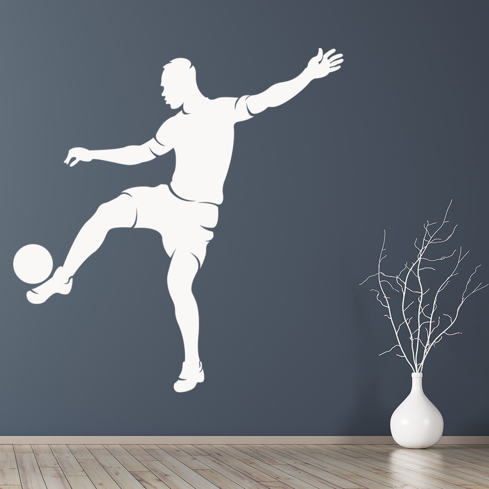 Striker Football Sports Player Wall Sticker