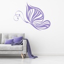 Stripe Butterfly Butterflies Wall Sticker