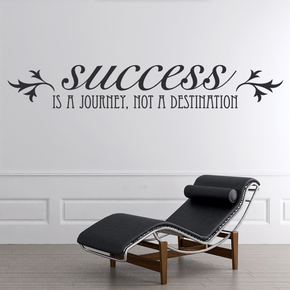 Success Is A Journey Inspirational Quote Wall Sticker - Mod4