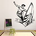 Surf Surfboard Waves Wall Sticker